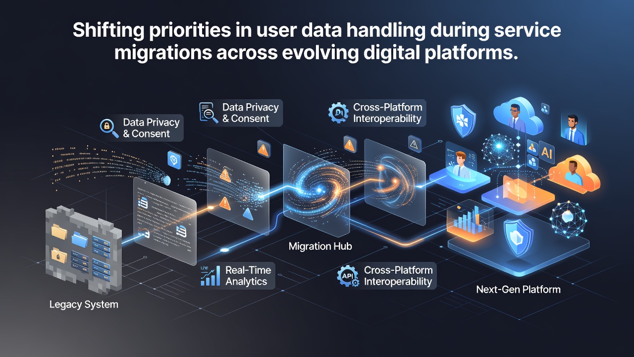 Shifting Priorities in User Data Handling During Service Migrations Across Evolving Digital Platforms